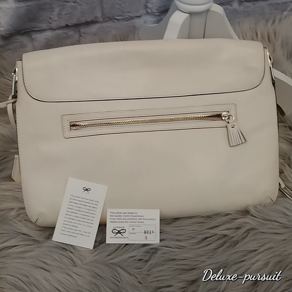 Anya Hindmarch Jackson Bag Cream Leather Buckle - Picture 4 of 8